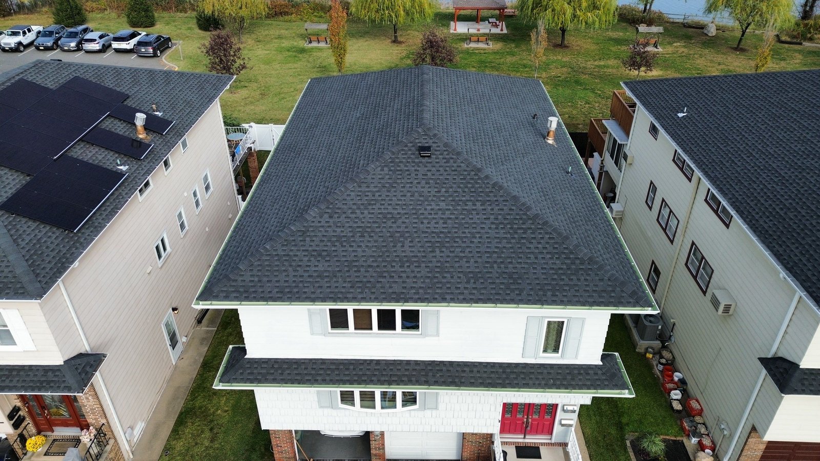 Roofing project after