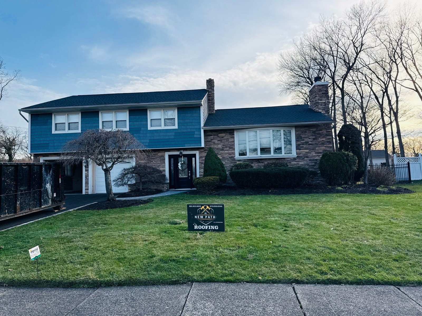 Roofing project after