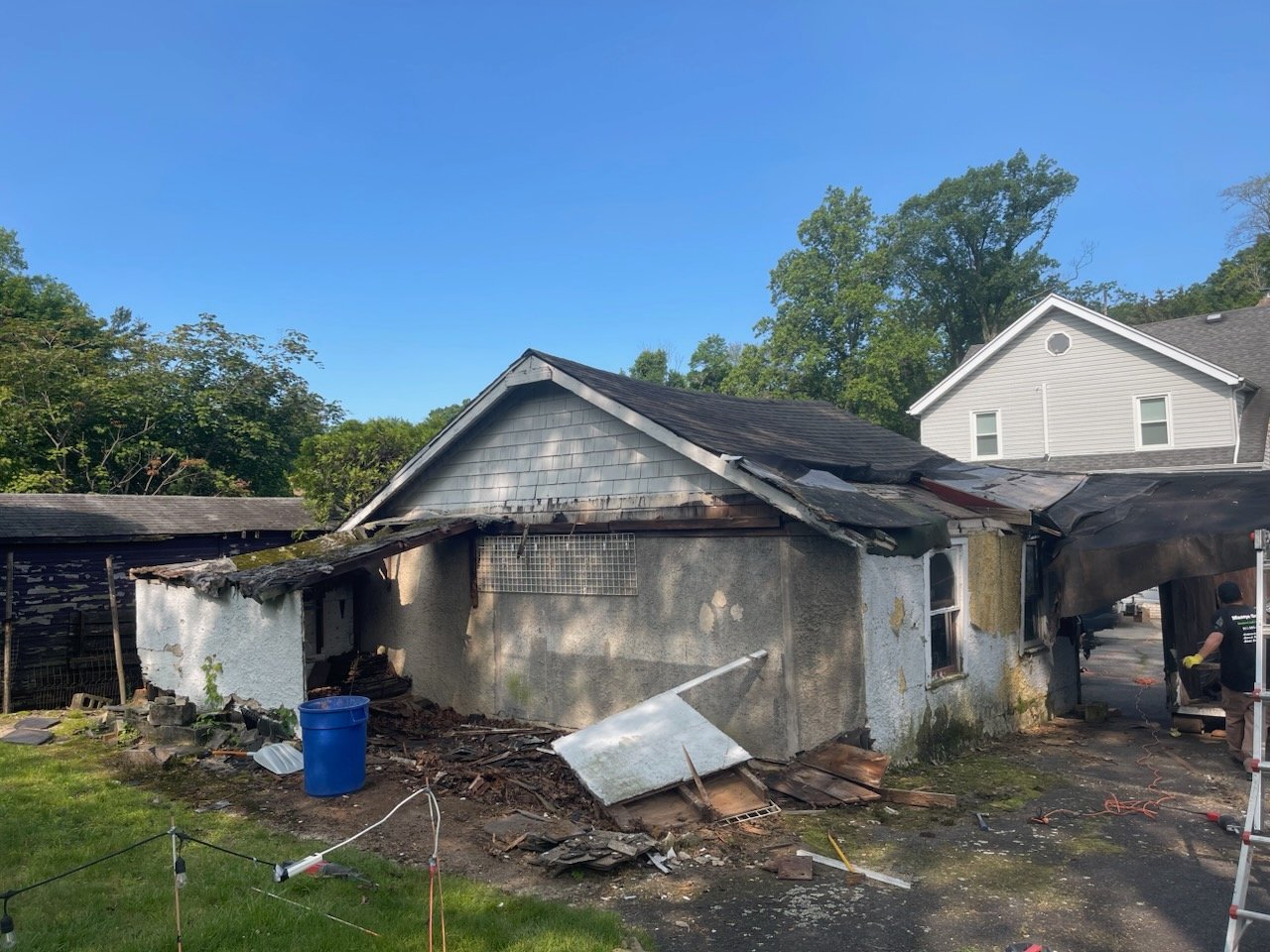 Roofing project before